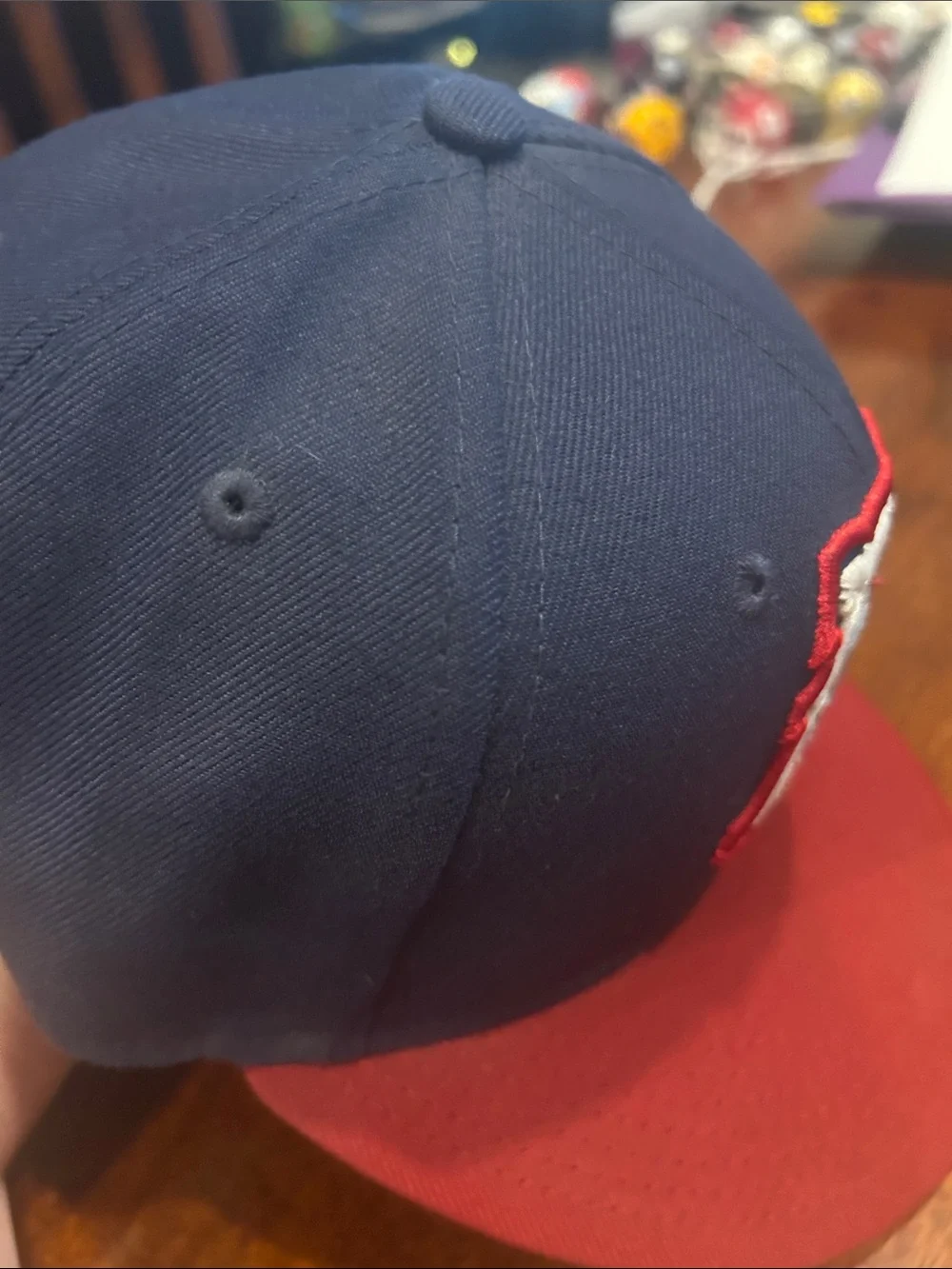 Round Rock Express New Era 59Fifty Navy and Red/Blue E Train Baseball Cap 6 7/8